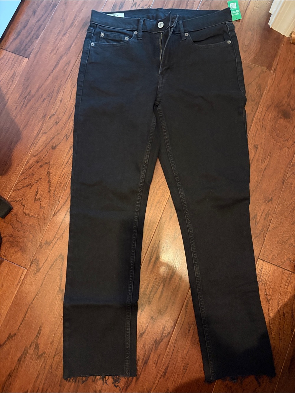 Women’s Black Straight-Leg Jeans